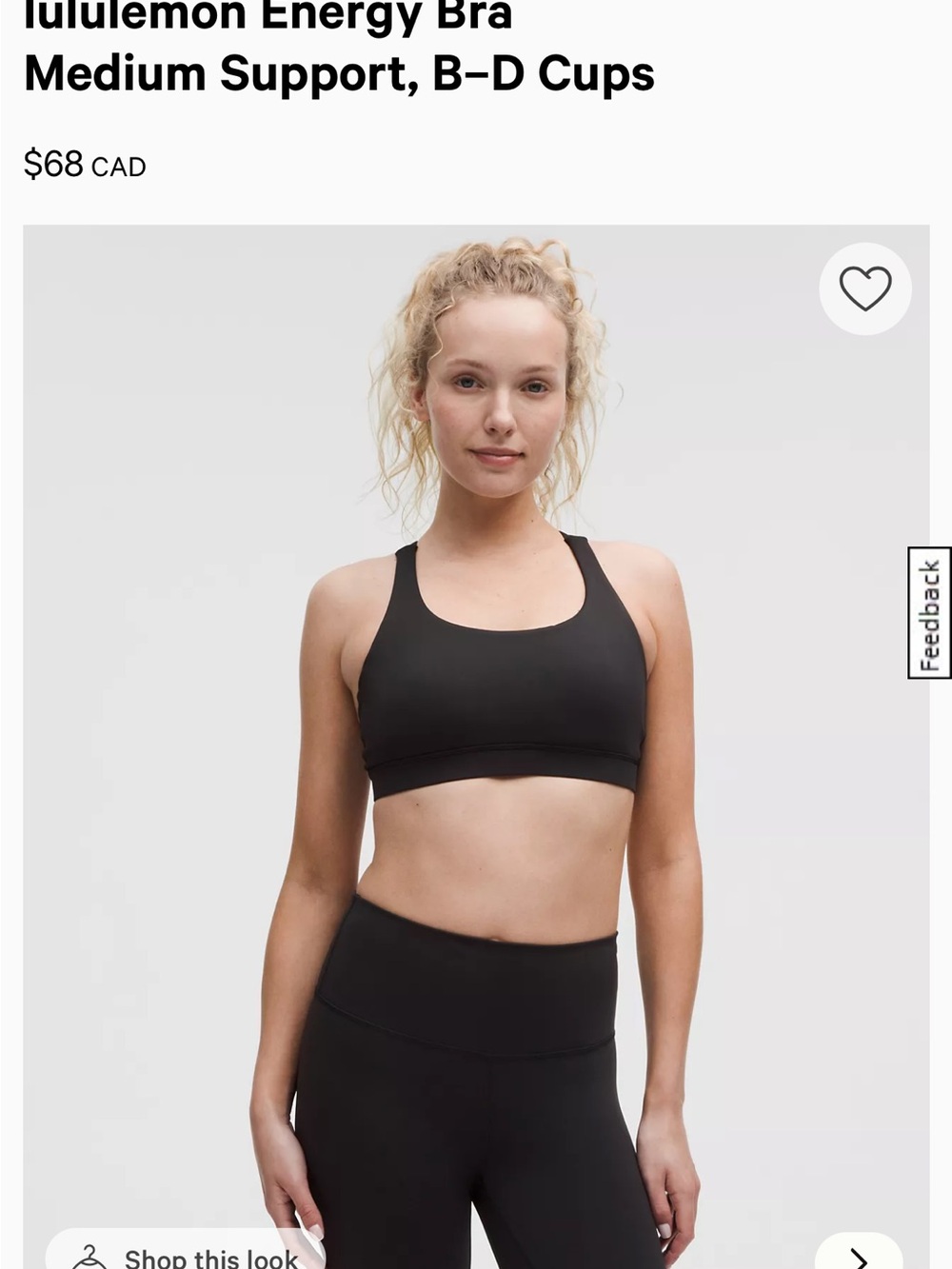 EUC Lululemon Energy bra - Picture 3 of 6